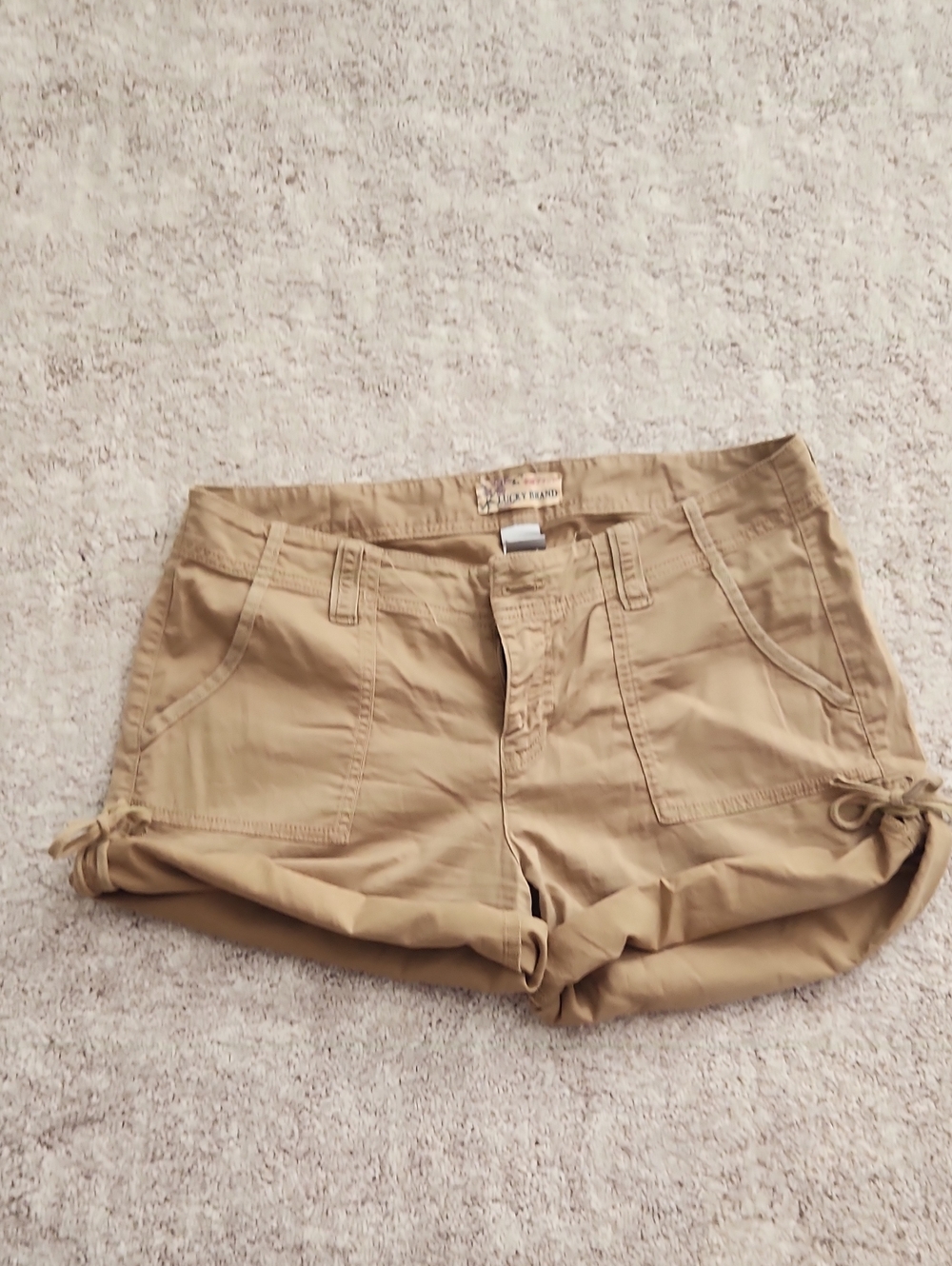 Ladies' Lucky Tan Utility Roll-Cuff Shorts